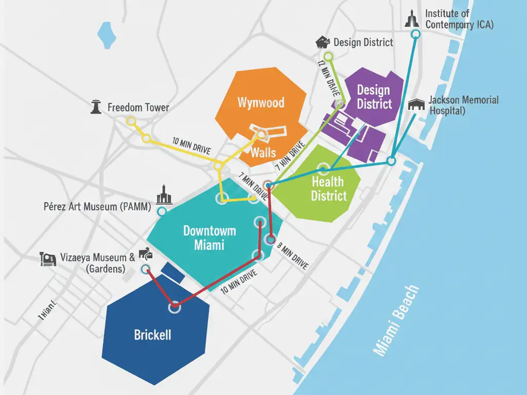 Brickell & Downtown Miami Corporate Circuit Limo Routes