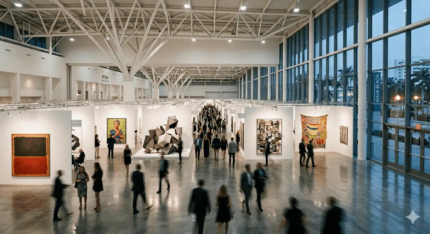 Art basel miami beach convention center interior