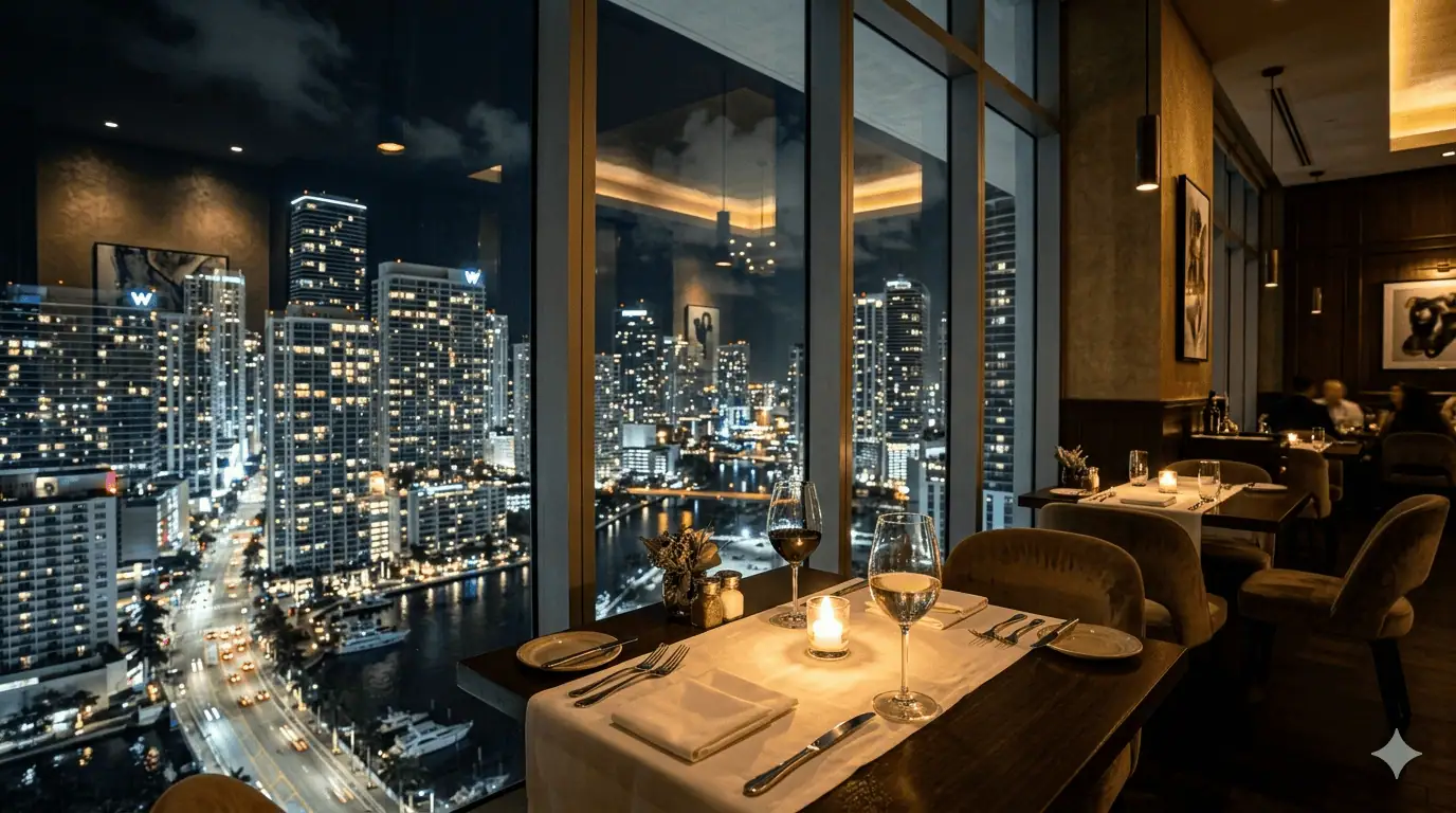 Business dining and client entertainment in Brickell Miami