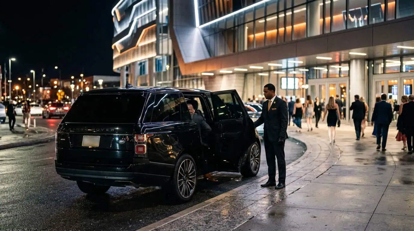 Metheora Limo car service at Amerant Bank Arena in Sunrise for a Florida Panthers hockey game night